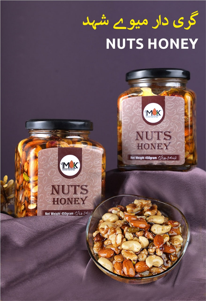 HONEY NUTS 500g (2495 RS) GLASS JAAR – MAK FOODS